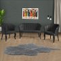 Atelier del Sofa Sofa i fotelja Daisy Black Wooden Fume - slika 1