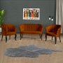 Atelier del Sofa Sofa i fotelja Daisy Black Wooden Tile Red - slika 1