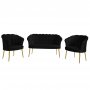 Atelier del Sofa Sofa i fotelja Daisy Gold Metal Black - slika 2