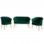 Atelier del Sofa Sofa i fotelja Daisy Gold Metal Green - slika 2