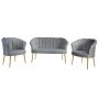 Atelier del Sofa Sofa i fotelja Daisy Gold Metal Grey - slika 2