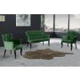 Atelier del Sofa Sofa i dve fotelje Paris Black Wooden Khaki - slika 1