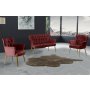 Atelier del Sofa Sofa i dve fotelje Paris Gold Metal Claret Red - slika 1