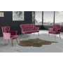 Atelier del Sofa Sofa i dve fotelje Paris Gold Metal Dusty Rose - slika 1