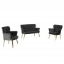 Atelier del Sofa Sofa i dve fotelje Paris Gold Metal Fume - slika 4