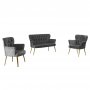 Atelier del Sofa Sofa i dve fotelje Paris Gold Metal Grey - slika 4