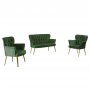 Atelier del Sofa Sofa i dve fotelje Paris Gold Metal Khaki - slika 4