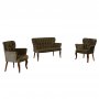 Atelier del Sofa Sofa i dve fotelje Paris Walnut Wooden Brown - slika 4