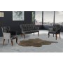 Atelier del Sofa Sofa i dve fotelje Paris Walnut Wooden Fume - slika 1
