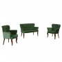 Atelier del Sofa Sofa i dve fotelje Paris Walnut Wooden Khaki - slika 4