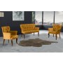 Atelier del Sofa Sofa i dve fotelje Paris Walnut Wooden Mustard - slika 1