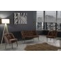 Atelier del Sofa Sofa i fotelja Roma Black Metal Brown - slika 1