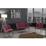 Atelier del Sofa Sofa i fotelja Roma Black Metal Dusty Rose - slika 1