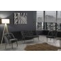 Atelier del Sofa Sofa i fotelja Roma Black Metal Fume - slika 1
