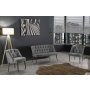 Atelier del Sofa Sofa i fotelja Roma Black Metal Grey - slika 1