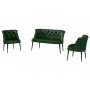 Atelier del Sofa Sofa i fotelja Roma Black Metal Khaki - slika 2