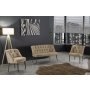 Atelier del Sofa Sofa i fotelja Roma Black Metal Light Brown - slika 1