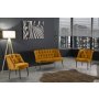 Atelier del Sofa Sofa i fotelja Roma Black Metal Mustard - slika 1