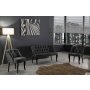 Atelier del Sofa Sofa i fotelja Roma Black Wooden Fume - slika 1