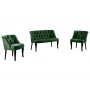 Atelier del Sofa Sofa i fotelja Roma Black Wooden Khaki - slika 2