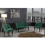 Atelier del Sofa Sofa i fotelja Roma Black Wooden Sea Green - slika 1