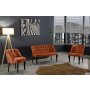 Atelier del Sofa Sofa i fotelja Roma Black Wooden Tile Red - slika 1