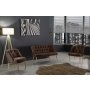 Atelier del Sofa Sofa i fotelja Roma Gold Metal Brown - slika 1