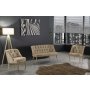 Atelier del Sofa Sofa i fotelja Roma Gold Metal Light Brown - slika 1