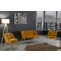 Atelier del Sofa Sofa i fotelja Roma Gold Metal Mustard - slika 1