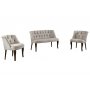 Atelier del Sofa Sofa i fotelja Roma Walnut Wooden Cream - slika 2