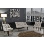 Atelier del Sofa Sofa i fotelja Roma Walnut Wooden Cream - slika 1