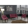 Atelier del Sofa Sofa i fotelja Roma Walnut Wooden Dusty Rose - slika 1