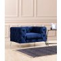 Atelier del Sofa Fotelja Como Navy Blue - slika 1