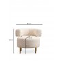 Atelier del Sofa Fotelja River Round White - slika 3