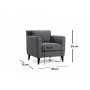 Atelier del Sofa Fotelja Nordic Armchair - slika 4