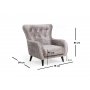 Atelier del Sofa Fotelja Polyanna Brown - slika 4
