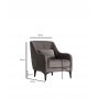 Atelier del Sofa Fotelja Astana Anthracite - slika 5