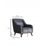 Atelier del Sofa Fotelja Buhara Dark Grey - slika 5