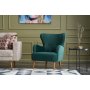 Atelier del Sofa Fotelja Karina Petrol Green - slika 1