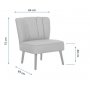 Atelier del Sofa Fotelja Monn Way Indigo Blue - slika 5