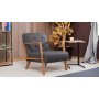 Atelier del Sofa Fotelja Kemer Dark Grey - slika 1