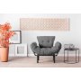 Atelier del Sofa Fotelja Nitta Single Grey - slika 2