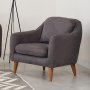 Atelier del Sofa Fotelja Soli Berjer Anthracite - slika 1