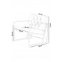 Atelier del Sofa Fotelja Oslo Light Brown - slika 4