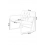 Atelier del Sofa Fotelja Oslo Gold Green - slika 2