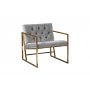 Atelier del Sofa Fotelja Oslo Gold Grey - slika 1