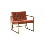 Atelier del Sofa Fotelja Oslo Gold Tile Red - slika 1