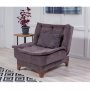 Atelier del Sofa Fotelja Kelebek Berjer Anthracite - slika 1