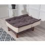 Atelier del Sofa Fotelja Kelebek Berjer Anthracite Cream - slika 3