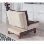 Atelier del Sofa Fotelja Kelebek Berjer Anthracite Cream - slika 4
